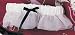Simply Charming Bridal Garter White - Black Ribbon