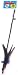 Da Bird Original Single 36" Pole Cat & Kitten Toy in Retail Package