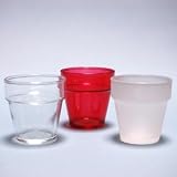 Clear Glass Flower Pot Votive Candle Holders (1 Dozen)