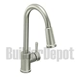 Moen Showhouse 7175CSL Level Single handle Kitchen Faucet with pulldown spout, Classic Stainless