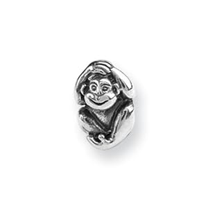 Buy Reflections(tm) Sterling Silver Monkey Bead Charm by Finejewelers