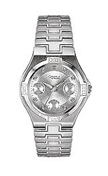 Caravelle 3 eye ladies analog with date 8 diamond watch 43P004