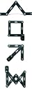 ABUS Faltschloss Bordo 6000/90, 90 cm