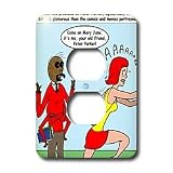 Rich Diesslins Funny General - Editorial Cartoons - Issues of the Real Spiderman - Mary Jane - Light Switch Covers - 2 plug outlet cover