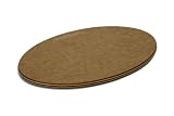Epicurean 12 by 8-Inch Oval Cheese Board with Cascade Effect, Nutmeg/Natural
