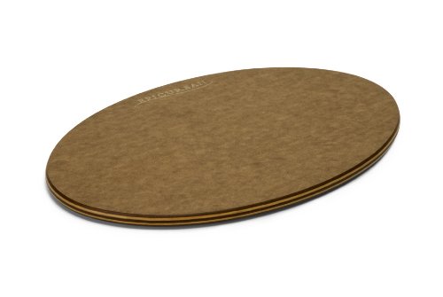 Epicurean 12 by 8-Inch Oval Cheese Board with Cascade Effect, Nutmeg/Natural