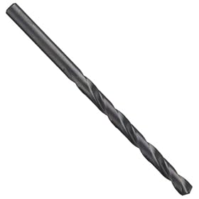 Cleveland 2222 High-Speed Steel Jobbers' Length Drill Bit, Uncoated (Bright), Round Shank, 135 Degree Split Point, Wire Size #21 (Pack Of 12)