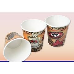 1000 x Coffee-to-go Becher 0,2 Liter # edles Design # Pappbecher 200ml # Papierbecher aus 320er Papier # f�r Party, Kiosk, Tankstelle oder einfach f�r zuhause # Einwegbecher zum Mitnehmen # cappuccino latte macchiato Milchkaffee caf�