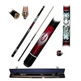 Designer Hard Wood Pool Stick - Demon Skull