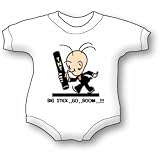 big stick go boom Baby Ultrasoft Onesie by E-Shirt