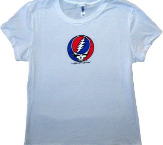 Grateful Dead Steal Your Face Ladies Fitted Classic Rock Tee