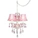 Pretty in Pink Swag Style Plug-In Mini Chandelier