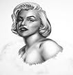 Marilyn AIRBRUSH STENCIL-Paint Face Portrait Picture