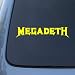 MEGADETH - Vinyl Decal Sticker #A1432 | Vinyl Color: Yellow