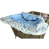 Minky Fleur Sky Shopping Cart Cover