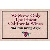 Door Mat - California Wines (Natural) (18