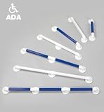 AKW Medicare 01900 BU Heavy-Duty Grab Bar - Blue - 1.75 Inch Dia x 12 Inch L