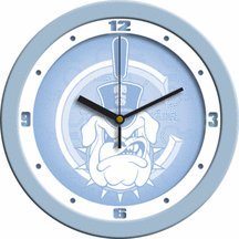 Citadel Bulldogs 12 Blue Wall Clock