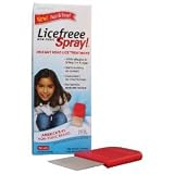 Licefreee Spray, Instant Head Lice Treatment Spray Bottle With Metal Comb, 6-Ounce