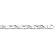 14K White Gold Man's Links Bracelet - 8.5 inches