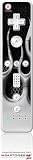 Wii Remote Controller Skin - Metal Flames Chrome by WraptorSkinzTM