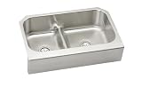 Elkay EAQDUHF3523L Gourmet Double Bowl Apron Kitchen Sink