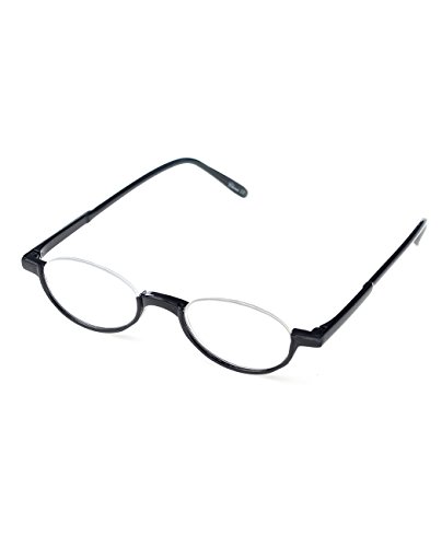 NYFASHION101 Unisex Half Frame Semi Rimless Oval Reading Glasses