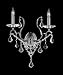 Black Chrome Lead Crystal Rouen Sconce 2Lt - Nulco Lighting - 322-02-BC-03