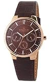 Skagen Brown Leather & Rose-gold Men's watch #331XLRLDO