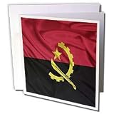 Flags - Angola Flag - Greeting Cards-12 Greeting Cards with envelopes