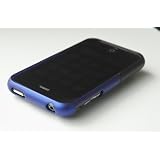 3G Iphone Case Turtlz Slider Rubberized Plastic Cover (Blue)