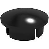 FORMUFIT F034IDC-BK-10 PVC Internal Domed End Cap, Furniture Grade, 3/4" Size, Black (Pack of 10)