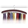 Necktie and Belt Organizer (Walnut) (6"H x 16 1/2"W x 1 1/4"D)