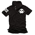 skull 22 Poloshirt DEADHEAD black club POLO