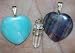 AQUAMARINE,HEALING CRYSTAL, FLUORITE PENDANTS