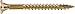 Screw Products, Inc. YTX-08134-5 Gold Star Interior Star Drive Wood Screws