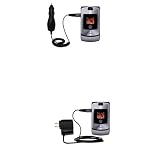 Essential Kit for the Motorola RAZR V3i - includes Car and Wall Charger with Rapid Charge Technology - Gomadic Brand w/ TipExchange Technology