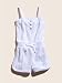 GUESS Kids Girls Terry-Cloth Romper, WHITE (3T)