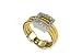 Jewelry : 18K Yellow Gold Matte-Finish Triple-Strand Handwoven Mesh Ring, Enhanced with a White Gold Pave Set Diamond Square.
