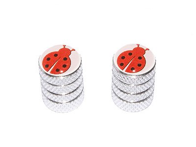 Ladybug Lady Bug - Motorcycle Bike Bicycle - Tire Rim Schrader Valve Stem Caps - Aluminum online