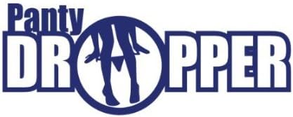 PANTY DROPPER tuner JDM stance KDM Fresh (size: 7" color: BLUE) Vinyl Decal Window Sticker for Cars, Trucks, Windows, Walls, Laptops, and other stuff.