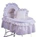 Lullaby Links Bassinet short liner & hood - color ecru - Size 13x29