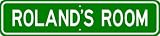 ROLAND ROOM SIGN - Personalized Gift Boy or Girl, Aluminum