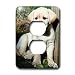 Dogs Labrador Retriever - Cute Yellow Lab Puppy - Light Switch Covers - 2 plug outlet cover