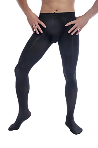 Azure Dragon Sexy Sheer Pantyhose for Men,80D Male Pouch Tights