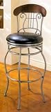Review Furniture On The Web  / 29 Inch Metal Bar Stool with Wood Back