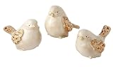 IMAGE OF Pack of 6 White Birds with Scroll Wings Tabletop Figures