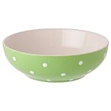 IMAGE OF Signature Housewares 7-Inch 24-Ounce Dots Serving Bowl, Green