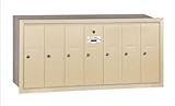 Salsbury Industries 3507SRP Recessed Mounted Vertical Mailbox with Master Commercial Lock, Private A