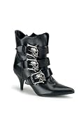 Black Dirty Skull Ankle Boot - 9